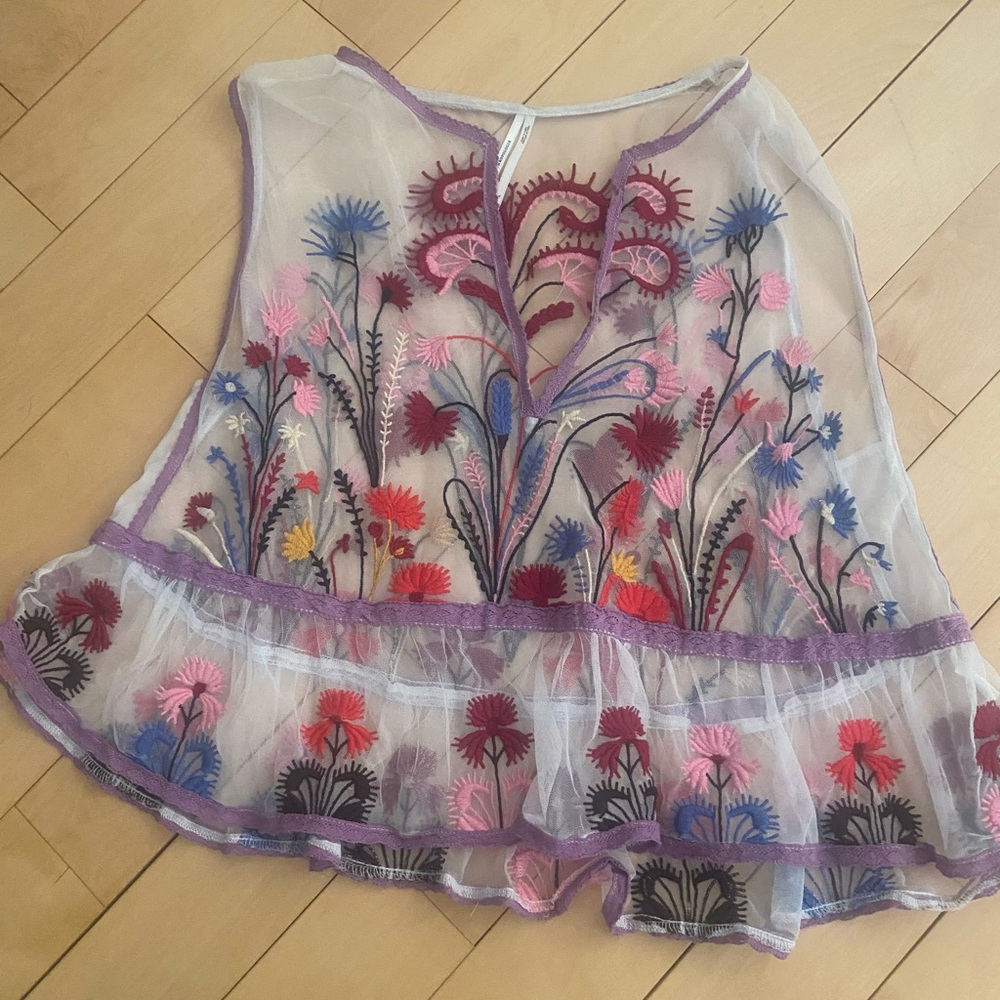 Floral Sheer Shirt - Anthropologie